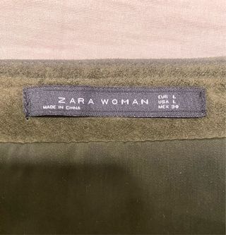 Falda Zara Ante Cremallera