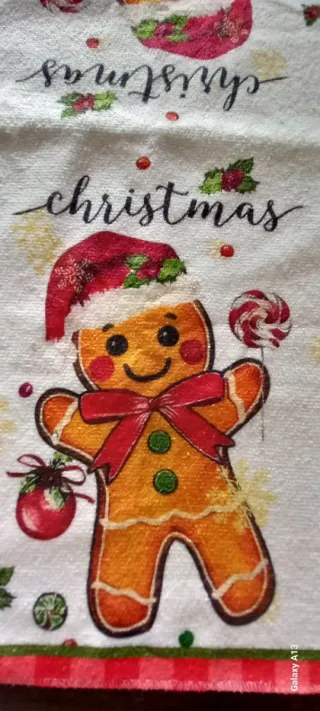 Lotto 2 straccetti + grembiule natalizio