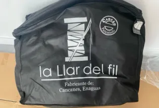 Cancan de fallera la llar de fil color blanco