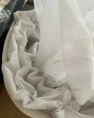 Cancan de fallera la llar de fil color blanco