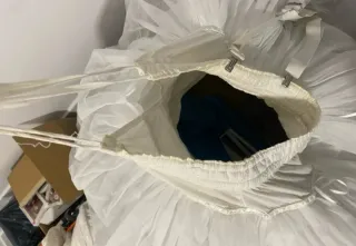 Cancan de fallera la llar de fil color blanco