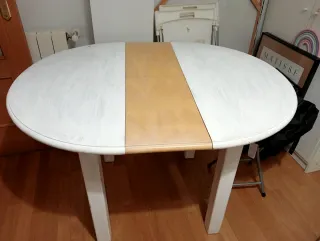 Mesa redonda extensible 90-115cm