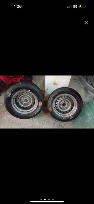 Juego de llantas y neumáticos slick michelin13