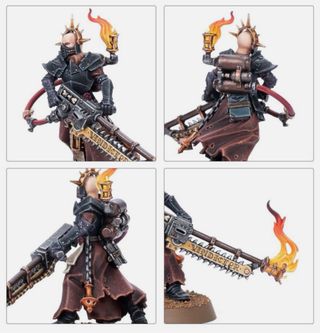 Ministorum Priest con Vindicator 40k