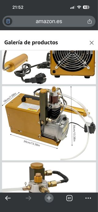 Compresor aire eléctrico alta presión 30