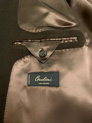 Cappotto Corneliani Uomo Pura Lana Marrone