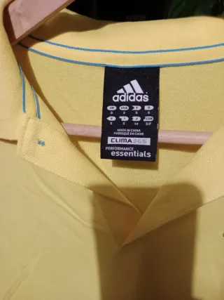 Polo Adidas Clima365 Talla S Amarillo nuevo