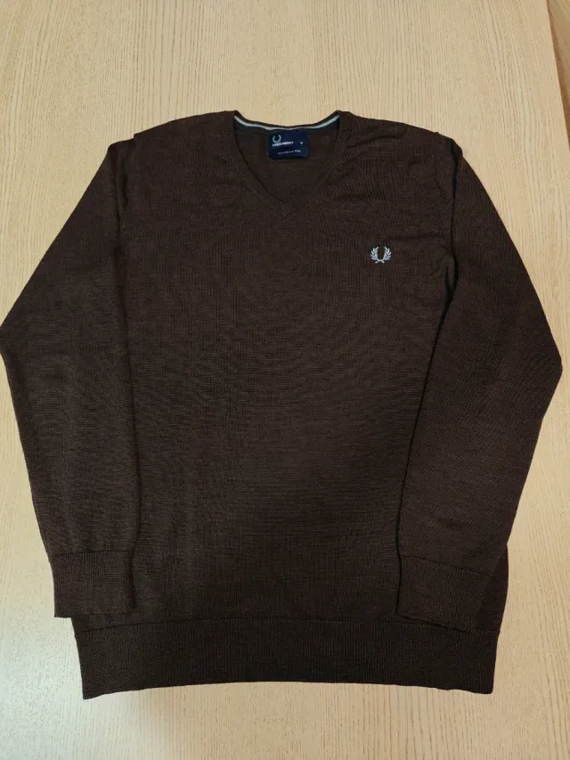 Jersey Fred Perry cuello pico - Talla M