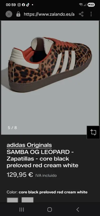 Zapatillas Adidas Samba OG Leopard