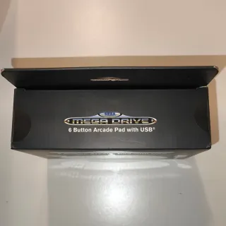 Precintado Mando SEGA Mega Drive 6 Botones USB Neg