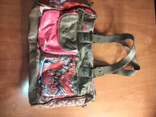Bolso Lois Marrón y Rosa