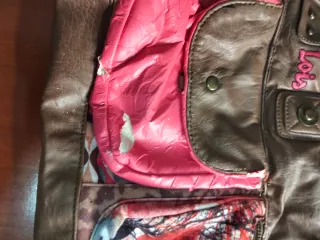 Bolso Lois Marrón y Rosa