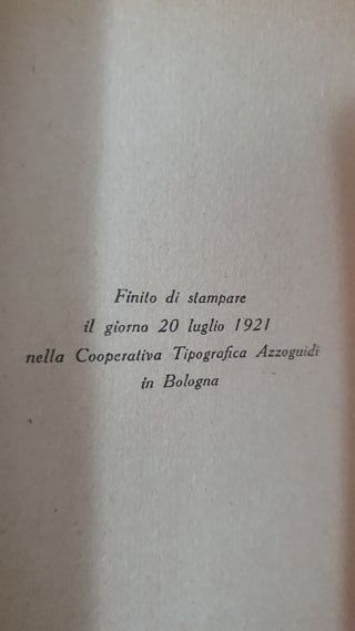 Libro Antico 1921 “Giambi ed Epodi” Carducci