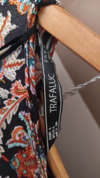 Vestido Zara Estampado Talla L