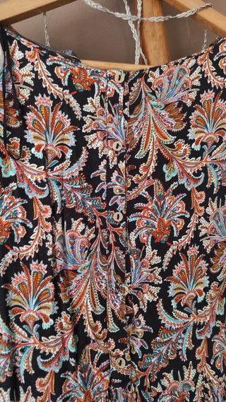 Vestido Zara Estampado Talla L
