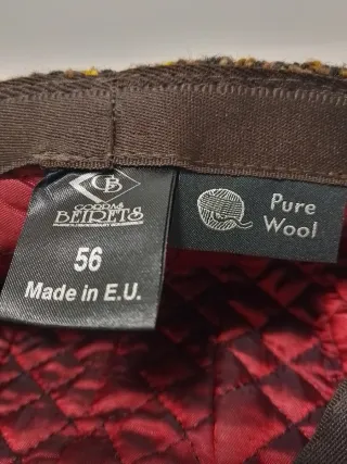 Gorra de visera de tweed