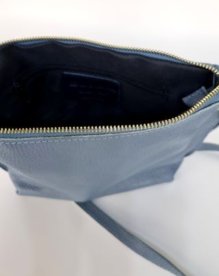 Bolso Bandolera, Piel Genuina - Azul - Italy