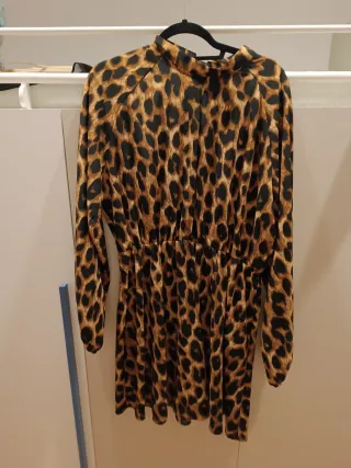 Vestito donna fantasia leopardata