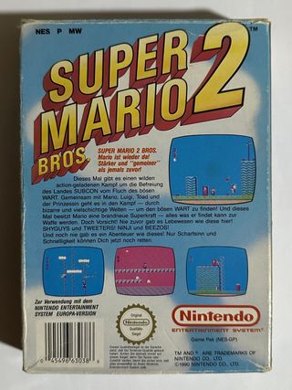 Super Mario Bros 2 Nintendo Nes Pal NOE ESP