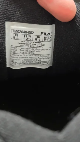 Zapatillas Fila Corda Buck negras