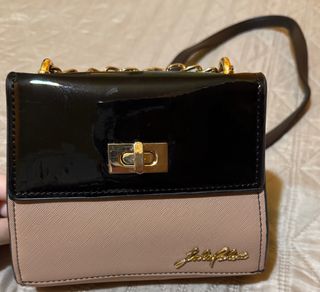 Borsa piccola donna beige e nera