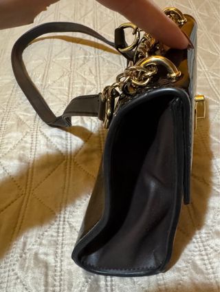 Borsa piccola donna beige e nera