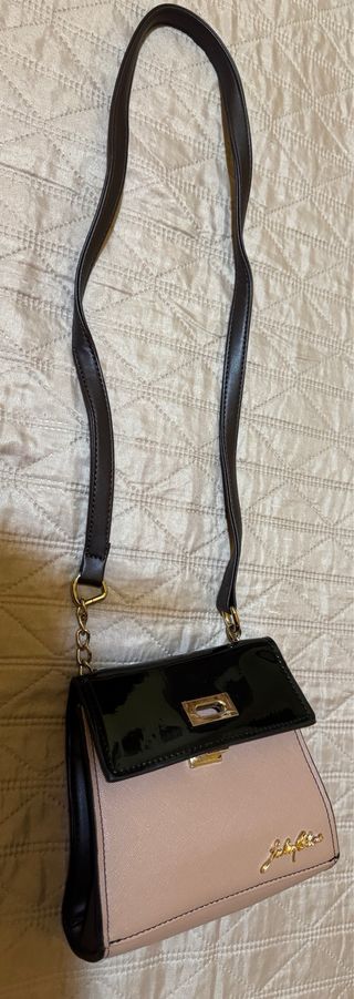 Borsa piccola donna beige e nera