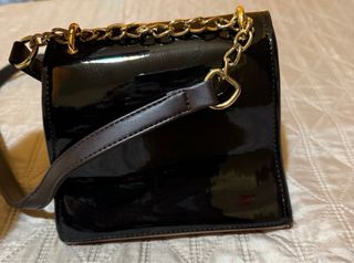 Borsa piccola donna beige e nera