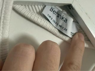 Top blanco manga larga con aberturas