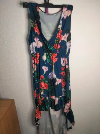 Vestido estampado floral azul