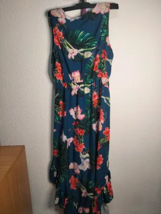 Vestido estampado floral azul