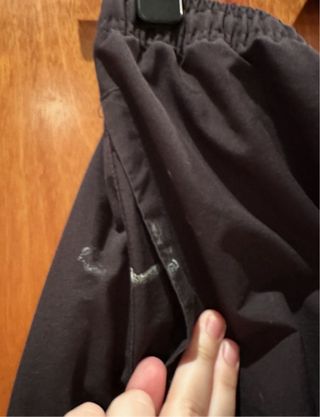 Pantalones Domyos hombre negros anchos