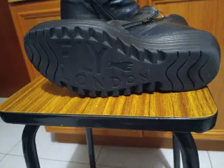 Botines FLY London Mujer Talla 39 Negros