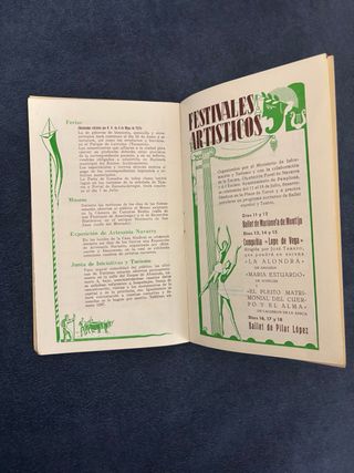 Programa San Fermín Pamplona 1955