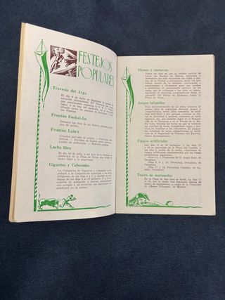 Programa San Fermín Pamplona 1955