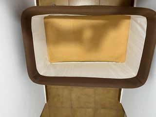 Minicuna Petit Praia marrón con ruedas