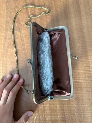 Bolso vintage piel efecto coco