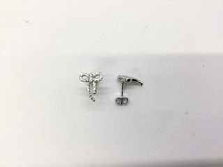 pendientes plata 925mm con piedra con circonita