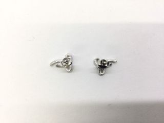 pendientes plata 925mm con piedra con circonita