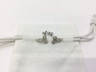 pendientes plata 925mm con piedra con circonita