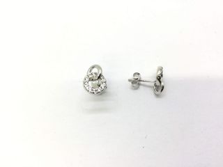 pendientes plata 925mm con piedra con circonita