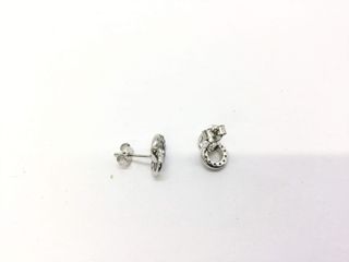 pendientes plata 925mm con piedra con circonita