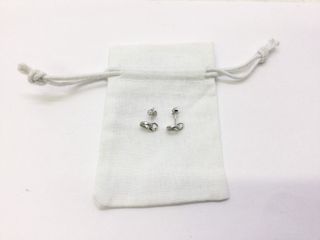 pendientes plata 925mm con piedra con circonita