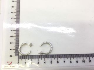 pendientes plata 925mm con piedra con circonita