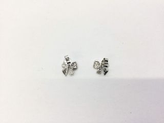 pendientes plata 925mm con piedra con circonita