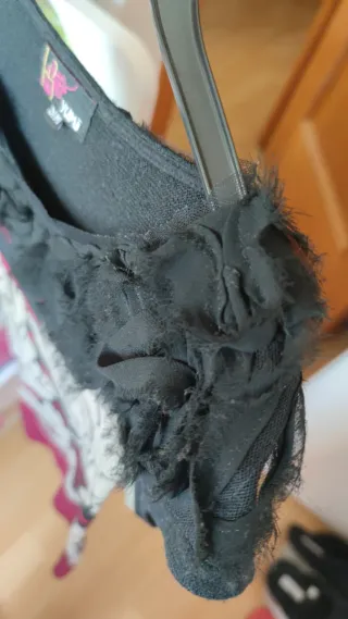 Vestido YUMI Lana Flores Rayas T. S-M