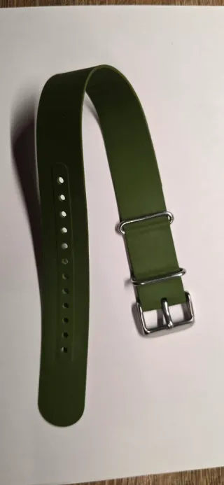 Correa Nato 20mm Verde Silicona