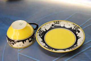 Set da caffè Epiag D.F. in porcellana, primi del XX secolo