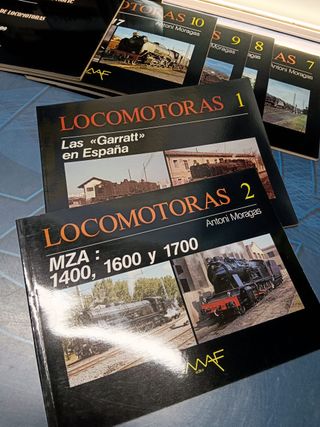 Libri tascabili, Locomotori, dal 1 al 10 + album di locomotive - MAF Editor