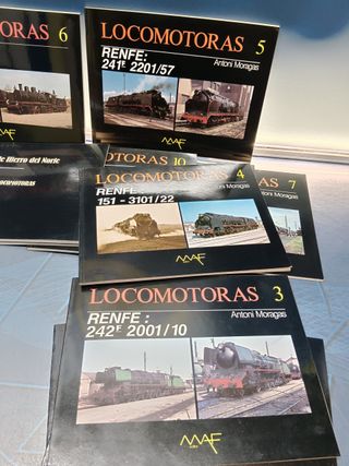 Libri tascabili, Locomotori, dal 1 al 10 + album di locomotive - MAF Editor